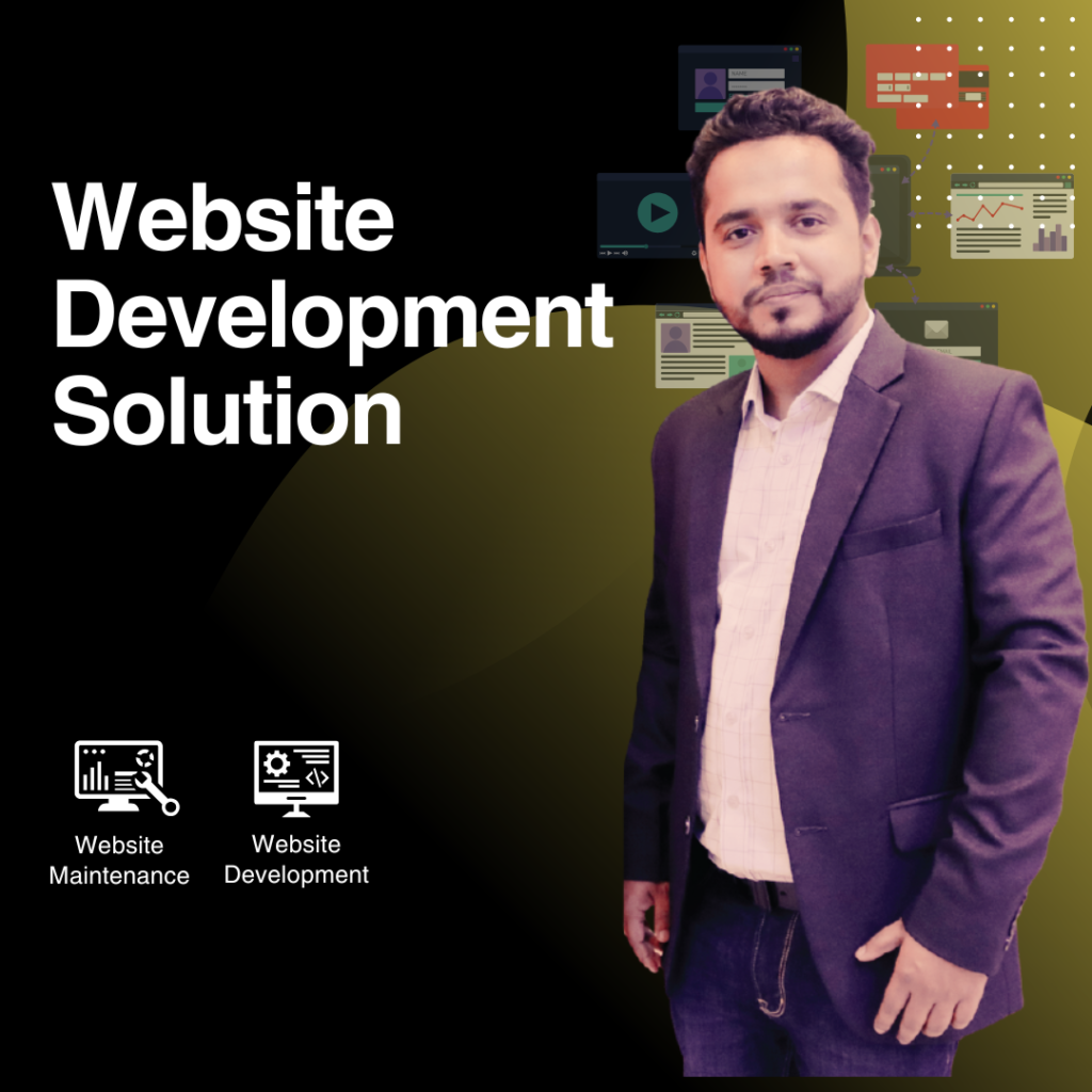 Purple and Yellow Modern Website Development Solution Instagram Post (2)